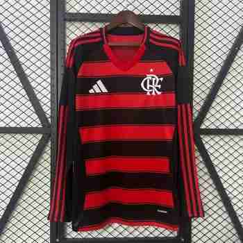 Tailandia Camiseta Primera Manga Larga Flamengo 2025 2026