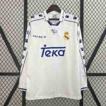 Tailandia Camiseta Primera Manga Larga Real Madrid Retro 1994 1996