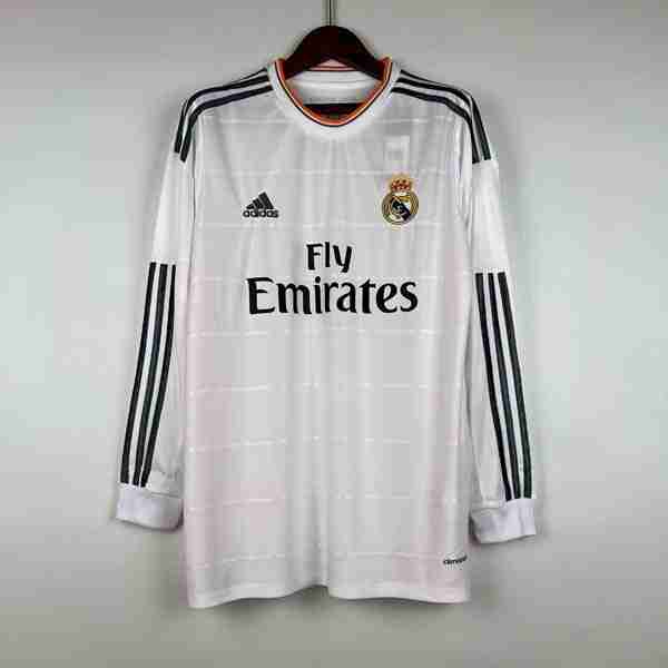 Tailandia Camiseta Real Madrid 1ª ML Retro 2013 2014 Tailandia Camiseta Primera Manga Larga Real Madrid Retro 2013 2014