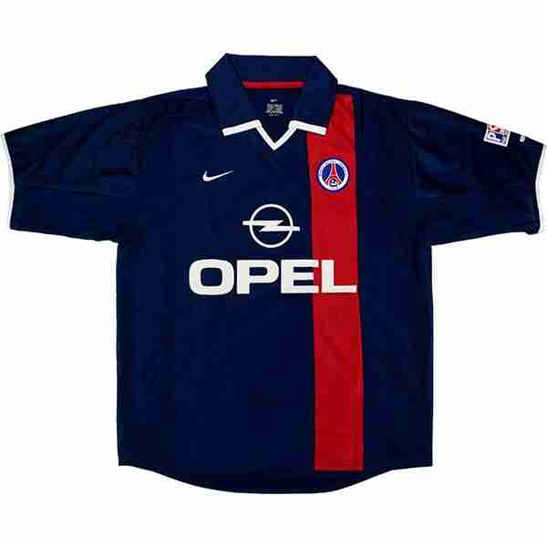 Tailandia Camiseta Paris Saint Germain 1ª Retro 2001 2002 Azul Tailandia Camiseta Primera Paris Saint Germain Retro 2001 2002 Azul