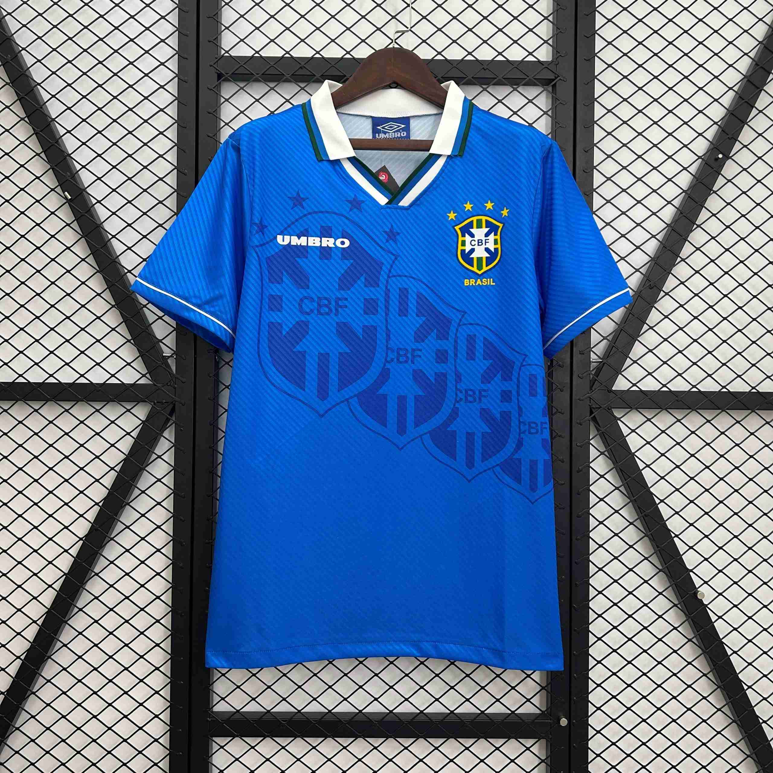 Camiseta Brazil 2ª Retro 1993-1994 Tailandia Camiseta Segunda Brasil Retro 1993 1994