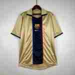 Tailandia Camiseta Segunda FC Barcelona Retro 2002 Oro