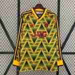 Tailandia Camiseta Segunda Manga Larga Arsenal Retro 1991 1993