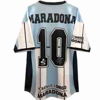 Tailandia NO.10 Maradona Camiseta Primera Argentina Retro 2001 Azul_1