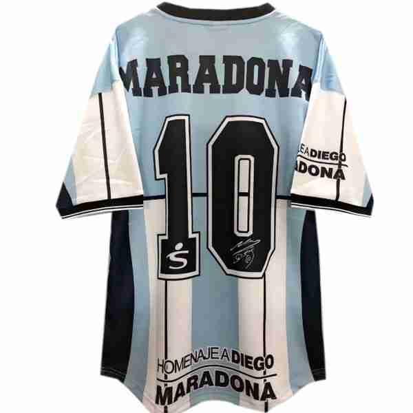 Camiseta Argentina NO.10 Maradona 1ª Retro 2001 Azul Tailandia NO.10 Maradona Camiseta Primera Argentina Retro 2001 Azul_1