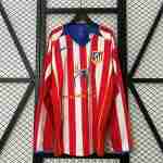 Thailandia Camiseta Primera Manga Larga Atlético De Madrid Retro 2004 2005