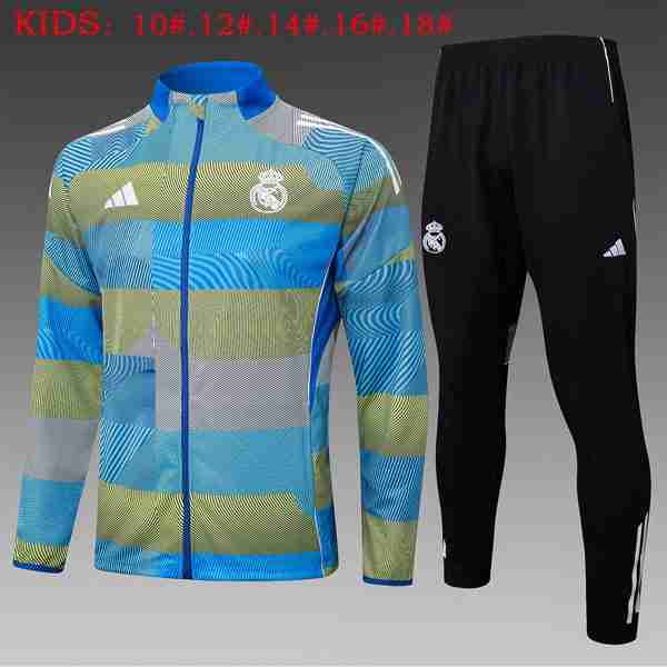 Ninos Chandal Real Madrid 2025-2026 Azul 4 Chandal Niños Real Madrid 2025 2026 Azul Gris