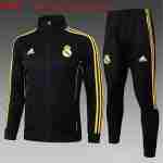 Chandal Niños Real Madrid 2025 26 Negro Amarillo