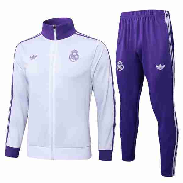 Chandal Real Madrid 2025-2026 Blanco 5 Chandal Real Madrid 2025 26 Blanco Purpura