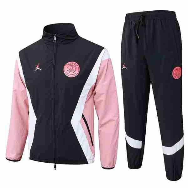 Rompevientos PSG Negro Rosa 2025-2026 5 Conjunto Rompevientos Paris Saint Germain 2025 2026 Negro Rosa
