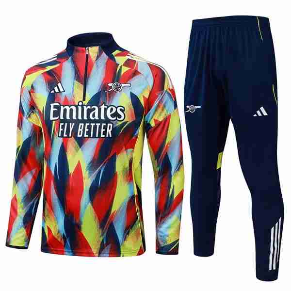 Sudadera De Training Arsenal 2025-2026 Azul Rojo 5 Sudadera Entrenamiento Arsenal 2025 2026 Azul Rojo