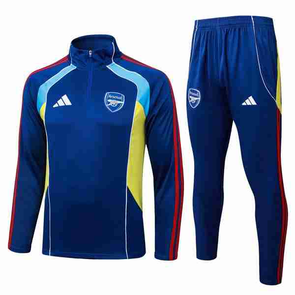 Sudadera De Training Arsenal 2025-2026 Azul 7 Sudadera Entrenamiento Arsenal 25 26 Azul