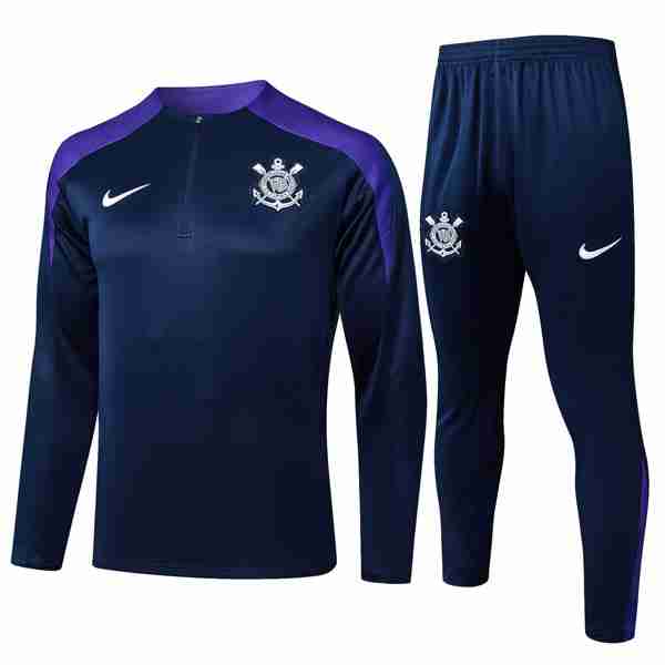 Sudadera De Training Corinthians 2025-2026 Azul Sudadera Entrenamiento Corinthians Paulista 2025 2026 Azul