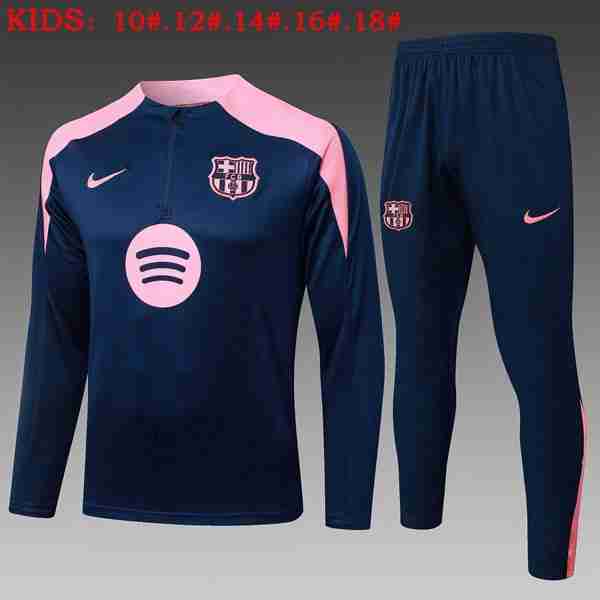 Ninos Sudadera De Training Barcelona 2025-2026 Azul Rosa 3 Sudadera Entrenamiento Niños FC Barcelona 2025 2026 Azul Rosa