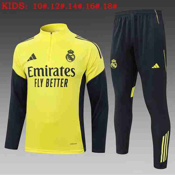 Ninos Sudadera De Training Real Madrid 2025-2026 Amarillo 5 Sudadera Entrenamiento Niños Real Madrid 2025 2026 Amarillo