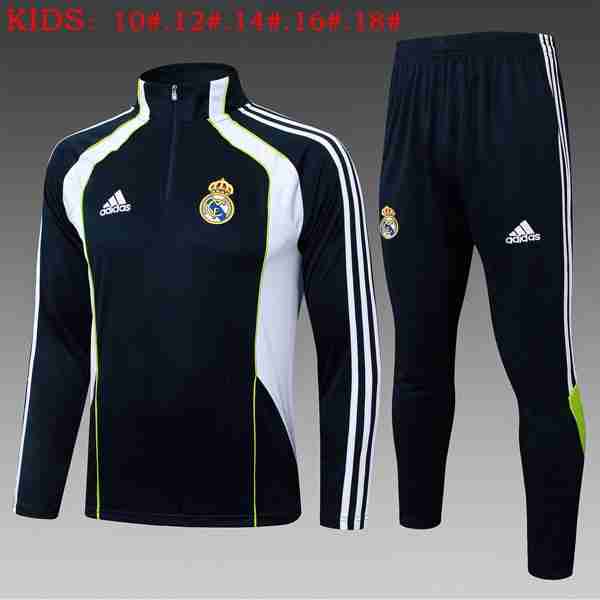 Ninos Sudadera De Training Real Madrid 2025-2026 Azul 4 Sudadera Entrenamiento Niños Real Madrid 2025 2026 Azul Blanco