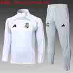 Sudadera Entrenamiento Niños Real Madrid 2025 2026 Blanco Gris