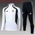 Sudadera Entrenamiento Niños Real Madrid 2025 2026 Blanco Negro