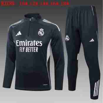 Sudadera Entrenamiento Niños Real Madrid 2025 2026 Gris