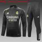 Sudadera Entrenamiento Niños Real Madrid 2025 2026 Gris Verde