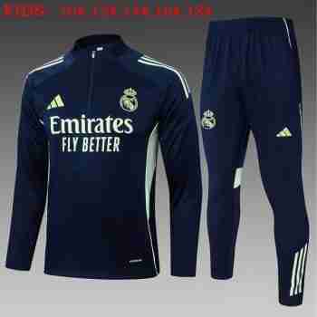 Sudadera Entrenamiento Niños Real Madrid 2025 2026 Marino Azul