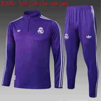 Sudadera Entrenamiento Niños Real Madrid 2025 2026 Purpura