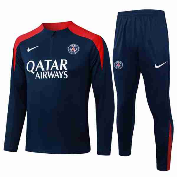 Sudadera De Training PSG 2025-2026 Azul 6 Sudadera Entrenamiento Paris Saint Germain 2025 2026 Azul Rojo