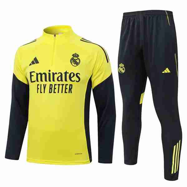 Sudadera De Training Real Madrid 2025-2026 Amarillo 5 Sudadera Entrenamiento Real Madrid 2025 2026 Amarillo