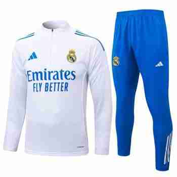 Sudadera Entrenamiento Real Madrid 2025 2026 Blanco Azul