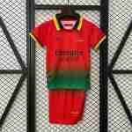 Camiseta AC Milan Conjunto Niño Off White 2025 2026 Rojo