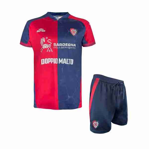 Camiseta Cagliari Calcio 1ª Niño 2025-2026 Camiseta Cagliari Calcio Conjunto Niño Primera 2025 2026