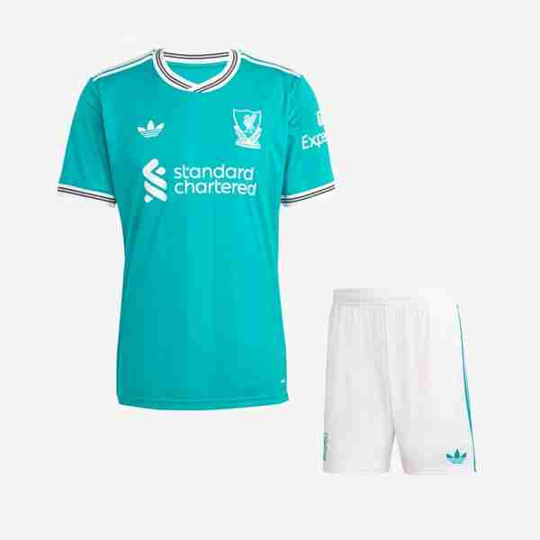 Camiseta Liverpool 3ª Niño 2025-2026 Camiseta Liverpool Conjunto Niño Tercera 2025 2026