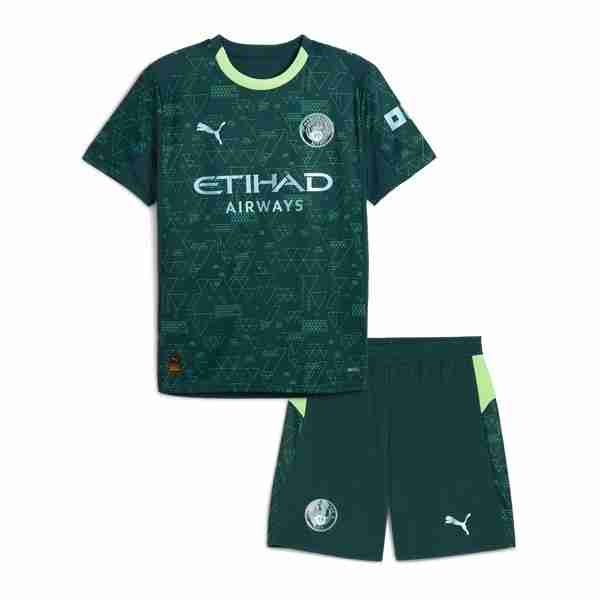 Camiseta Manchester City EA SPORTS Niño 2025-2026 Camiseta Manchester City Conjunto Niño Cuarta 2025 2026