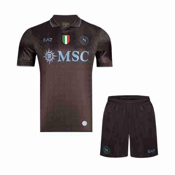 Camiseta Napoli 3ª Niño 2025-2026 Camiseta Napoli Conjunto Niño Tercera 2025 2026