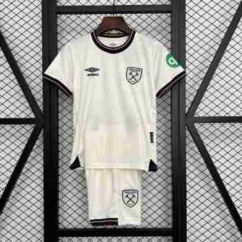 Camiseta West Ham United Conjunto Niño Segunda 2025 2026