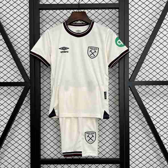 Camiseta West Ham 2ª Niño 2025-2026 Camiseta West Ham United Conjunto Niño Segunda 2025 2026