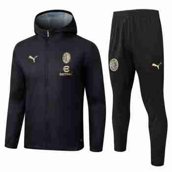 Conjunto Rompevientos AC Milan 2025 2026 Negro