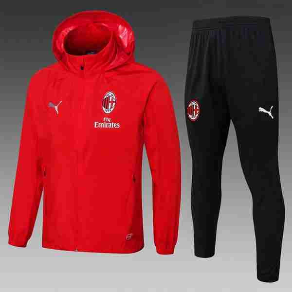 Rompevientos AC Milan Conjunto Completo 2025-2026 Rojo Conjunto Rompevientos AC Milan 2025 2026 Rojo