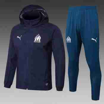 Conjunto Rompevientos Olympique Marsella 2025 2026 Azul