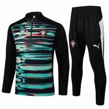 Sudadera Entrenamiento Portugal 2025 2026 Verde Negro