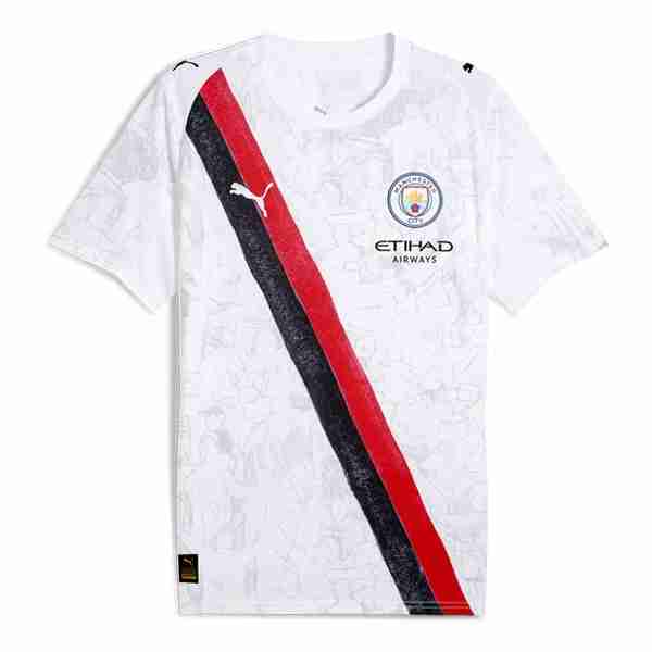 Tailandia Camiseta Manchester City KidSuper 2025-2026 Blanco Tailandia Camiseta KidSuper Manchester City 2025 2026 Blanco