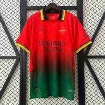 Tailandia Camiseta Off White AC Milan 2025 2026 Rojo