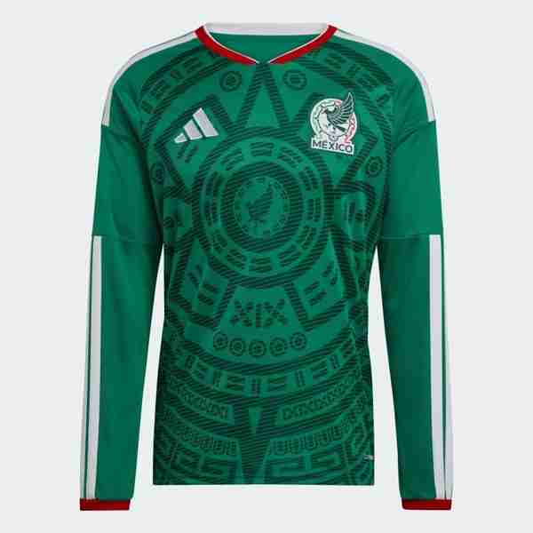 Tailandia Camiseta México 1ª ML 2026 Tailandia Camiseta Primera Manga Larga México 2025 2026