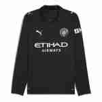 Tailandia Camiseta Segunda Manga Larga Manchester City 2025 2026