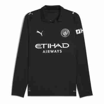 Tailandia Camiseta Segunda Manga Larga Manchester City 2025 2026