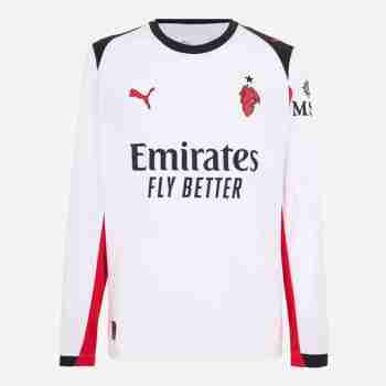 Tailandia Camiseta Segunda Manga Larga AC Milan 2025 2026