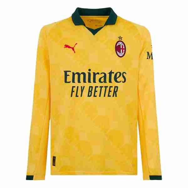 Tailandia Camiseta AC Milan 3ª ML 2025-2026 Tailandia Camiseta Tercera Manga Larga AC Milan 2025 2026