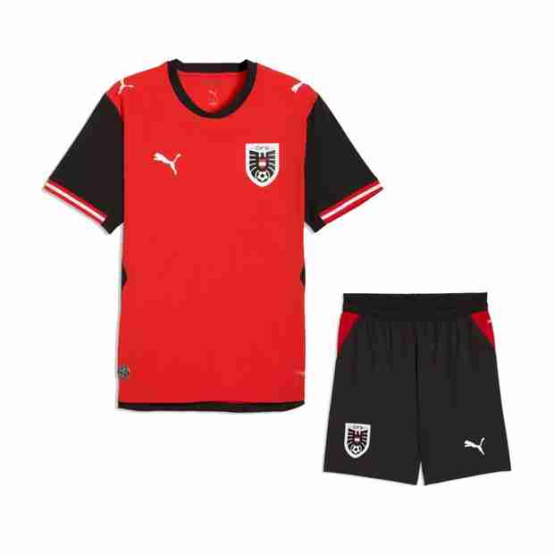 Camiseta Austria 1ª Niño 2026 Camiseta Austria Conjunto Niños Primera 2026