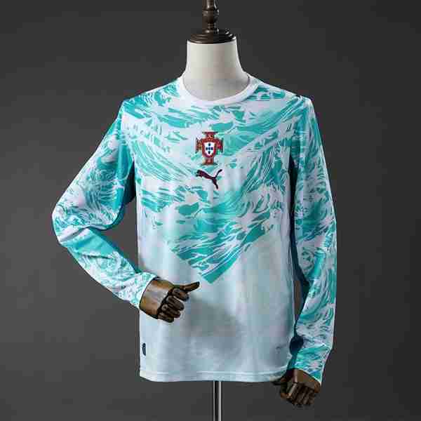 Tailandia Camiseta Portugal 2ª ML 2026 Tailandia Camiseta Segunda Manga Larga Portugal 2026