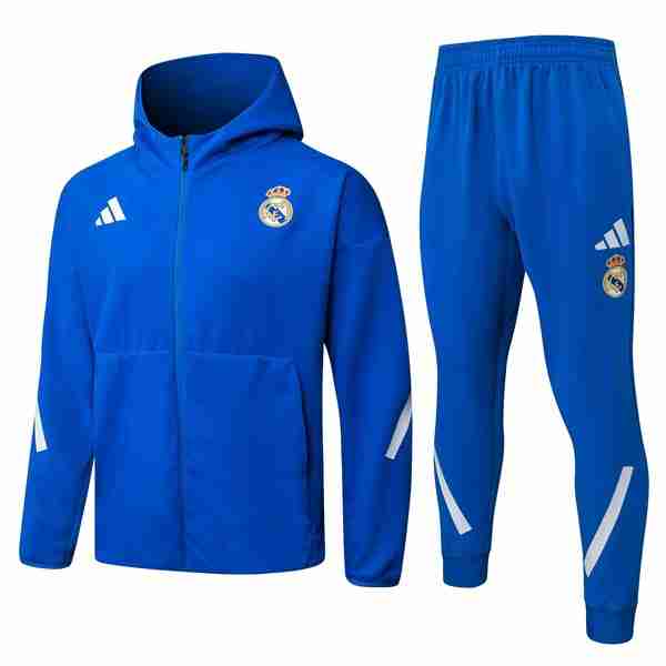 Chandal Con Capucha Real Madrid 2026-2027 Azul Chandal Con Capucha Real Madrid 2026 2027 Azul